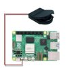 10 szt. Pudełek na baterie RTC Raspberry Pi 5 z przyciskiem przełącznika i bazą akumulatorową, zasilanie przewodowe