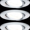 93433 Nova recessed light, 6.5 W, 2700 K, 50°, round, turned aluminium