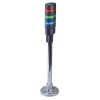 LD6A-3PQB-RGS Red/Green/Blue Stack Light LED Tower Pole Mount 24VAC/DC IDEC