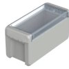 Bopla B 180809 PC-V0-G 7035 (96024135) - obudowa uniwersalna z przezroczystą pokrywą (191 x 80 x 90 mm)