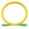 Patchcord światłowodowy SM SC/APC-SC/APC simplex 3mm G657A2 bezhalogenowy LSOH żółty 1m NEKU
