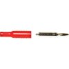 Mueller BU-P5169-2 Jack Plug Red Solder/Crimp 18-22 AWG PVC Nickel