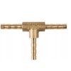 4/4/4mm Brass Tee T-Joint Hose Connector