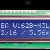 EA W162B-N3LW LCD module, 2x16, H:5.6mm, bl/ws, w.Bel.