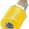 RC-170 GE Gniazdo izolowane, 4mm, mont.M6, przyłącze lutowane, żółte, RC170GE, WYPRZEDAŻ
