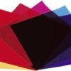 Folia/Filtr kolorowy Eurolite, 24 x 24 cm, PAR 64, PAR 36, PAR 56, zestaw 6 szt.