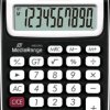MROS190 Desktop calculator, solar, 10 digits, black