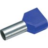 Cimco 187709 Twin ferrule 2.5 mm² Partially insulated Blue 100 pcs