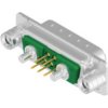 D-Sub socket, 5 pole, 5W1, equipped, straight, solder pin, 3005W1SAR69A50X