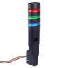 LD6A-3WZQB-RGS Red/Green/Blue Stack Light LED Tower with Sounder & Flasher Wall Mount 24VAC/DC IDEC