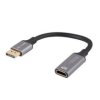 Adapter displayport(M) HDMI(F) 4K na kablu 20CM srebrny AD-DP-HD-02