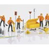 Märklin Spur 1 Zestaw figurek tor budowlany rot 30 sztuk stojący, pomalowany