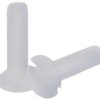 Śruby maszynowe M5 łeb z łbem stożkowym Nylon długość 20.0mm skok 0.80mm
