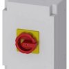 Rozłącznik główny/awaryjny w obudowie 3P 125A 45kW AC23A 400V styki pom 1Z 1R pokrętło żółto-czerwone 3LD2866-1GP53