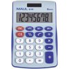 Maul 7263034 Desk Calculator Light Blue 8 Digit Battery & Solar Powered