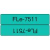 Brother FLE7511 Brother FLE-7511 label-making tape Black on green