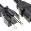 Przewód zasilania złącze A: IEC C13, złącze B: Wtyk japoński typu B 2m 7 A 125 V Czarny
