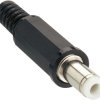 DC plug, inner Ø 1.7 mm, outer Ø 4.75 mm, black, 1636 03