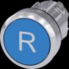 3SU1050-0AB50-0AR0 SIRIUS ACT push button, Ø 22 mm, blue, 