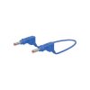 Stäubli 669407-10023 XZG425 cable blue 4mm protected plugs PVC 1pc
