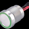 PS165P10YSS1G24 Piezo switch 18 mm, 1A/24VDC, green ring