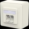 130D380002-I E-DAT Modul Cat.6a IDC 2 Port AP pure white