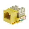 Moduł Keystone RJ45 (8P8C) kat. 5 UTP - żółty