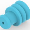 Wire seal for female/male connector, 828904-1