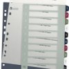 Rejestr Leitz 1238 Style DIN A4 1-12 polipropylen wielobarwny 12 zakładek bardzo szeroki, oznakowanie PC