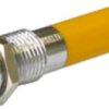 Signal light, 24 V (DC), yellow, 32 mcd, Mounting Ø 8 mm, pitch 4.3 mm, LED number: 1, 19050352