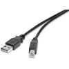 Renkforce RF-4463070 USB cable USB 2.0 USB-A to USB-B 1m Black Gold plated