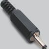 DC plug, inner Ø 2.1 mm, outer Ø 5 mm, black, 072604
