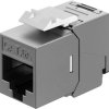 Moduł Keystone RJ45 CAT 6A, STP, Slim i Short, zacisk uziemiający 77942