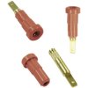 Stäubli 231011-22 EB2 jack socket 2 mm red vertical insulated brass 1 pc