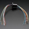 Slip Ring with Flange - 22mm diameter, 12 wires, max 240V @ 2A