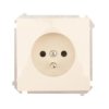Simon Basic Gniazdo pojedyncze z/u 16A IP20 z przesłoną torów beżowe BMGZ1z.01/12
