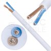 Kabel mieszkaniowy OMY / H03VV-F 2x0,75mm2 biały 300/300V giętki linka Mercor