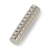 Magnes neodymowy okrągły 10x4mm - 10szt.