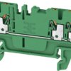 Through terminal block, push-in connection, 1.5 mm², 17.5 A, 6 kV, green, 2534480000