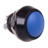 Blue Round Off-(On) Momentary 12mm Metal Push Button Switch Screw IP65 SPST