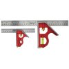 Faithfull FAICS300TP Combination Square Twin Pack 150mm (6in) & 300mm (12in)