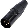 Rean AV RC3M-B Złącze męskie XLR złącze męskie proste Ilość styków: 3 1 szt.