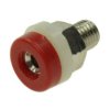 Gniazdo bananowe 2mm 24.106.1;11mm; czerwone;10A;60V;Amass