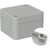 ABS enclosure, (L x W x H) 52 x 50 x 35 mm, light gray (RAL 7035), IP66, BYB-3-90H0126