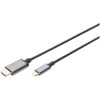 Digitus DA-70821 USB 3.2 Gen1 Adapter cable USB-C to HDMI 1.8m Aluminium 4K UHD