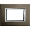 AXOLUTE Ramka 1 pojedyncza prostokątna 3 moduły szczotkowany brąz HA4803BR LEGRAND
