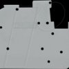 2022-2291 End and intermediate plate, 1 mm thick, grey