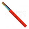 Kabel przeciwpożarowy silikonowy HDGs 5x4mm2 FE180 PH120 E90 czerwony 300/500V bezhalogenowy LSOH B2ca drut Bitner