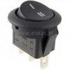 Przeł. kołys. 250V 6A ( okrągły ) czarny R13 3p