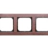 Sonata Ramka Potrójna Drewno Orzech R-3Rw/34